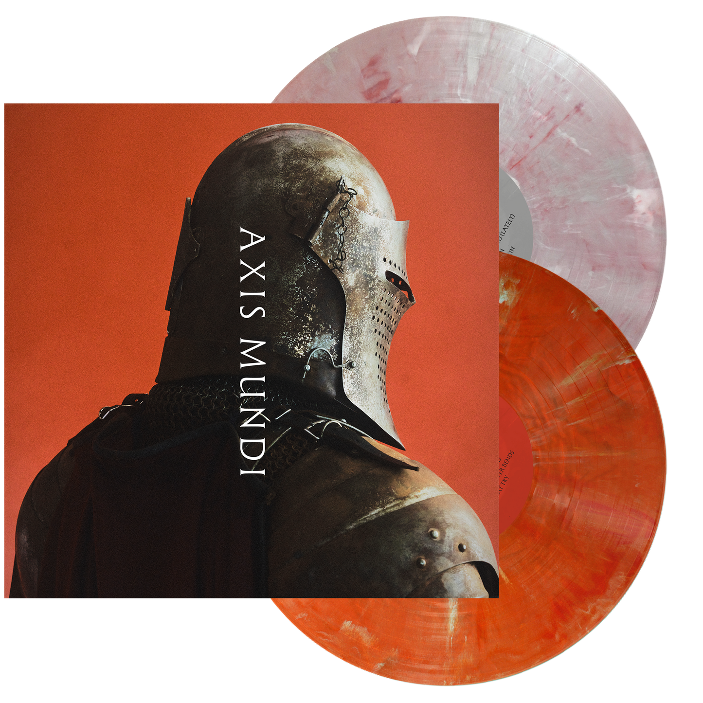 Axis Mundi Vinyl (Ruby + Silver Shimmer / Iridescent Red + White Marble)